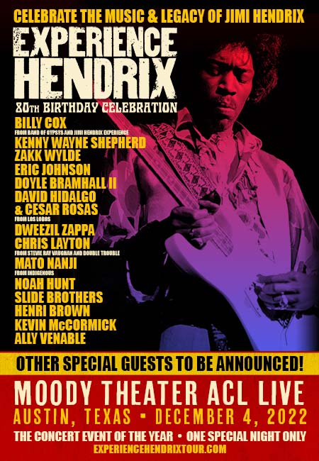 Experience Hendrix Tour | 2022 Special One Night Only Concert