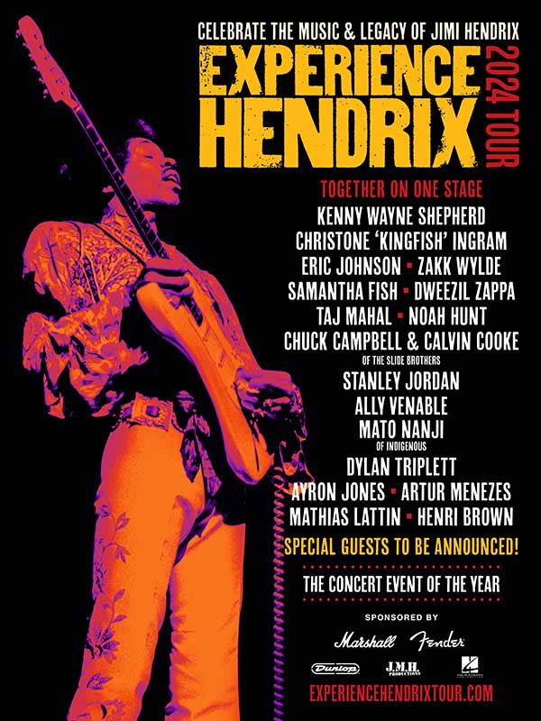 2024 Experience Hendrix Tour Poster
